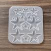 Silicone Resin Casting Molds for DIY Jewelry Making - Star-Shaped Cabochon Molds, UV & Epoxy Resin Compatible, 1Pc, 7-39x9-52mm Inner Diameter