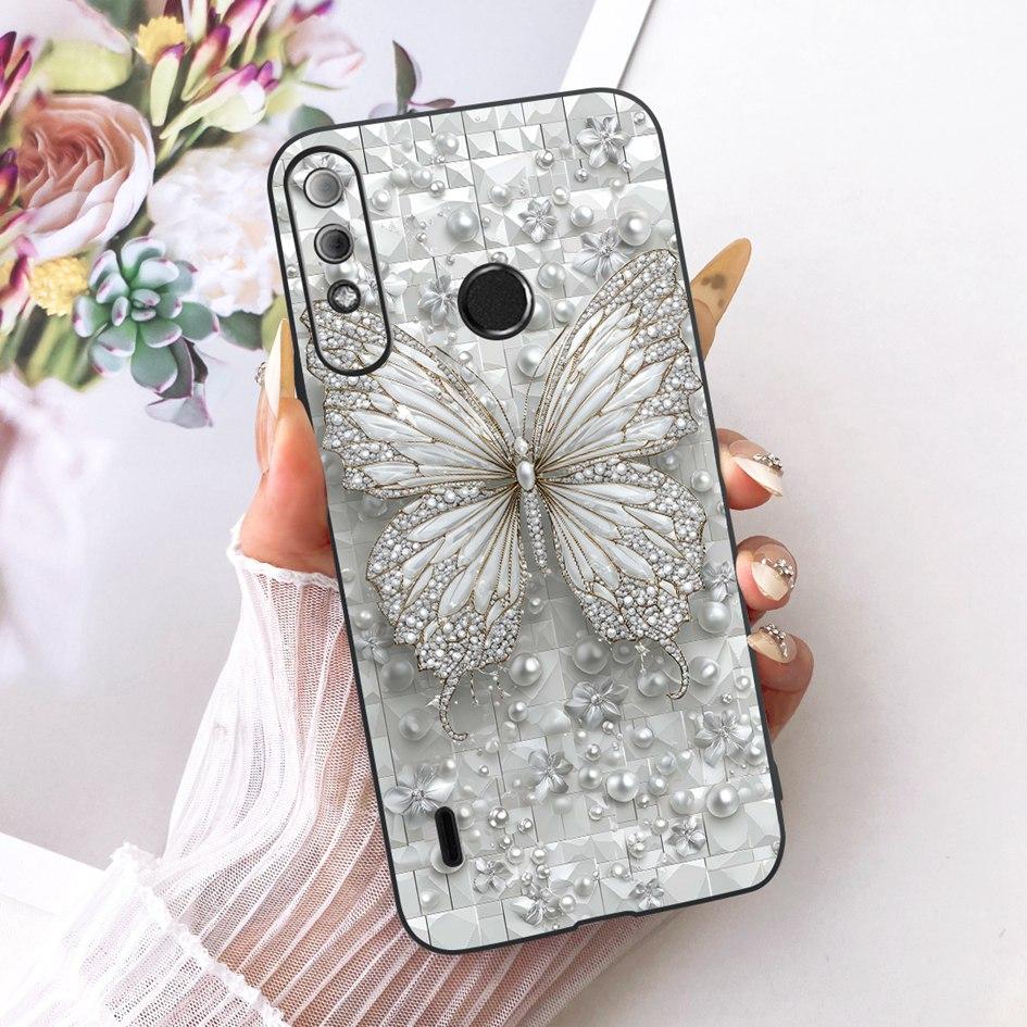 Чехол для Itel A56 Pro Ударопрочный Силиконовый Модный Бабочка Мягкий ТПУ Funda Задняя Крышка Телефона Для Itel A26 A37 A 56 ItelA56 Бампер