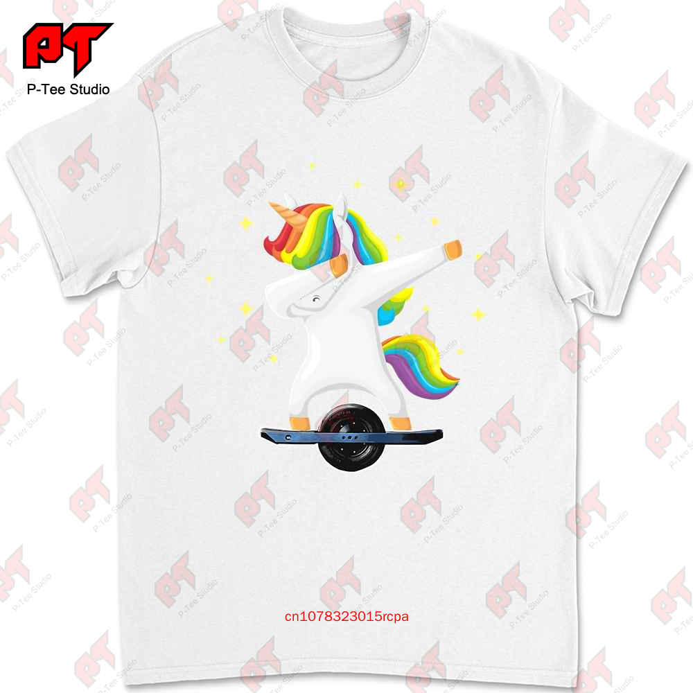 Skating Dabbing Unicorn On Onewheel Tshirt KJ61