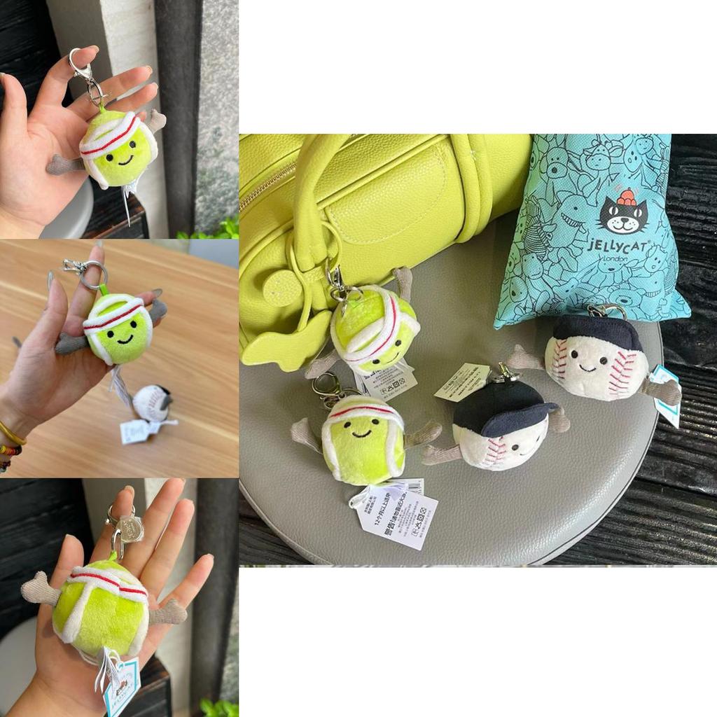 Очаровательный плюшевый брелок в виде бейсбольного и теннисного мяча, милая мягкая игрушка в подарок для детей