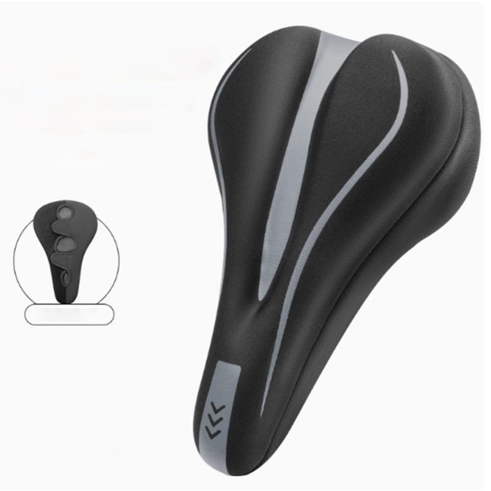 PU Leather Bicycle Saddle Cover Thicken Thicken Saddle Cover New Cushion Cover Road Bike