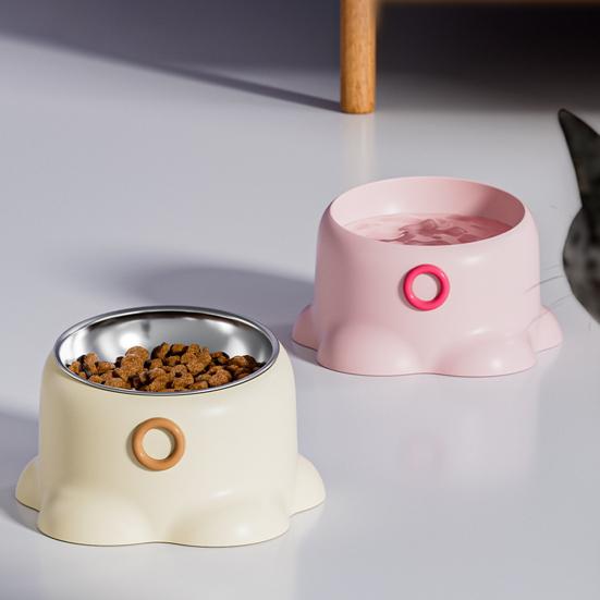 Elevated Pet Bowl Non-Slip Tilted Dog Food Dish Anti Vomiting Raised Pet Food Water Bowl for Medium Small Dogs Cats