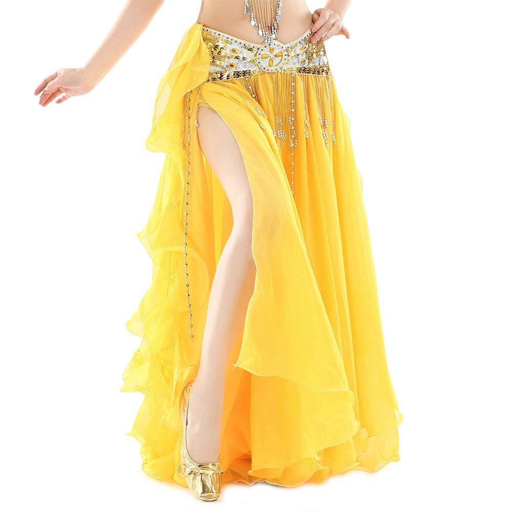 Belly Dance Accessories Sequins Shining Show Costumes Belly Dance Skirt Spanish Skirt Dancing Skirt