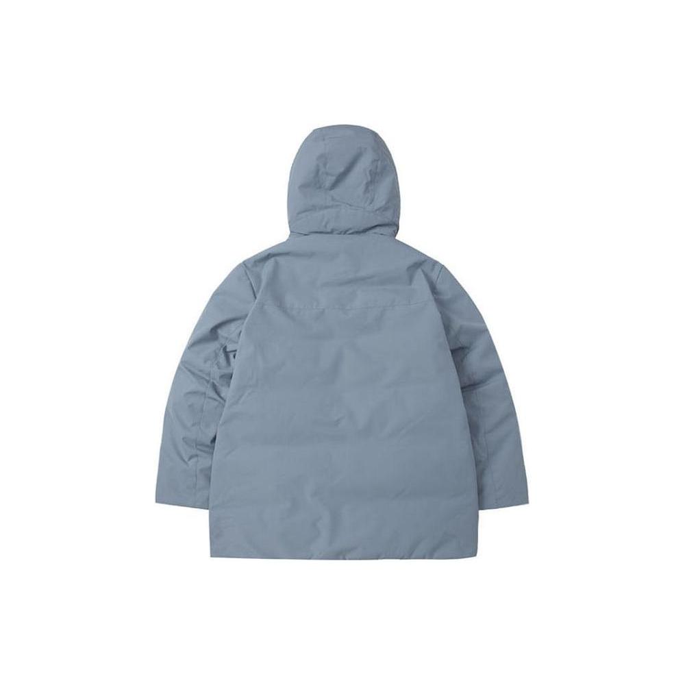 Новый пуховик MLB FW23 Унисекс Светло-голубой 3ADJB0936-43BLP