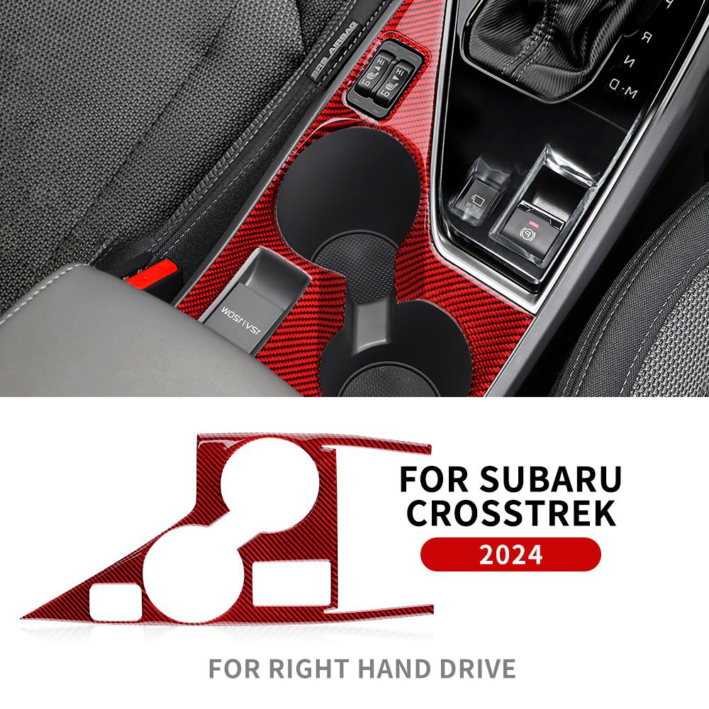 Наклейка из настоящего мягкого углеродного волокна для Subaru Crosstrek 2025 для Impreza 2025 Накладка на панель управления чашкой RHD LHD Внутренняя отделка