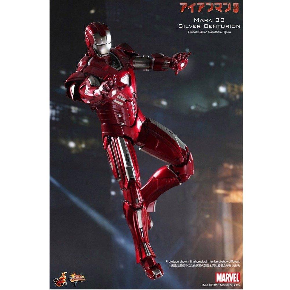 Hot Toys Movie Masterpiece Iron Man 3 Scale Figure Iron Man Mark 33 Silver Centurion 1/6