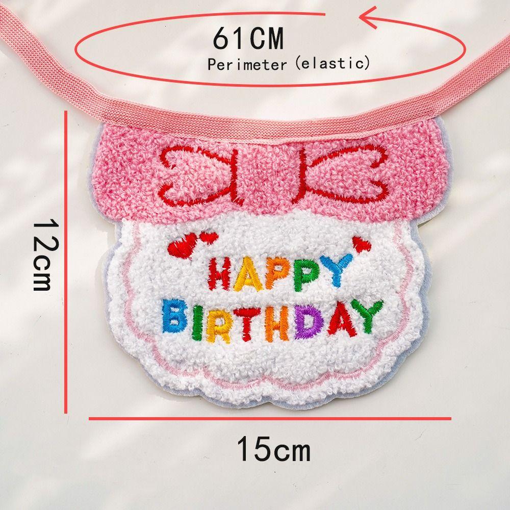 Pets Birthday Party Pet Birthday Scarf Hat Set Pets Cat Scarf Hat Set Ins Style Pet Scarf Dog