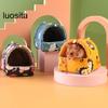Guinea Pig Nest Cartoon Pattern Pet Hideout Warm Small Animal Hamster Squirrel Bed House Cage Accessories