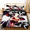 Cartoon Cow Pattern 3D Printed Duvet Cover Set Animal Style Bedding Set Pillowcases Polyester Soft Comfortable Quilt Cover Set