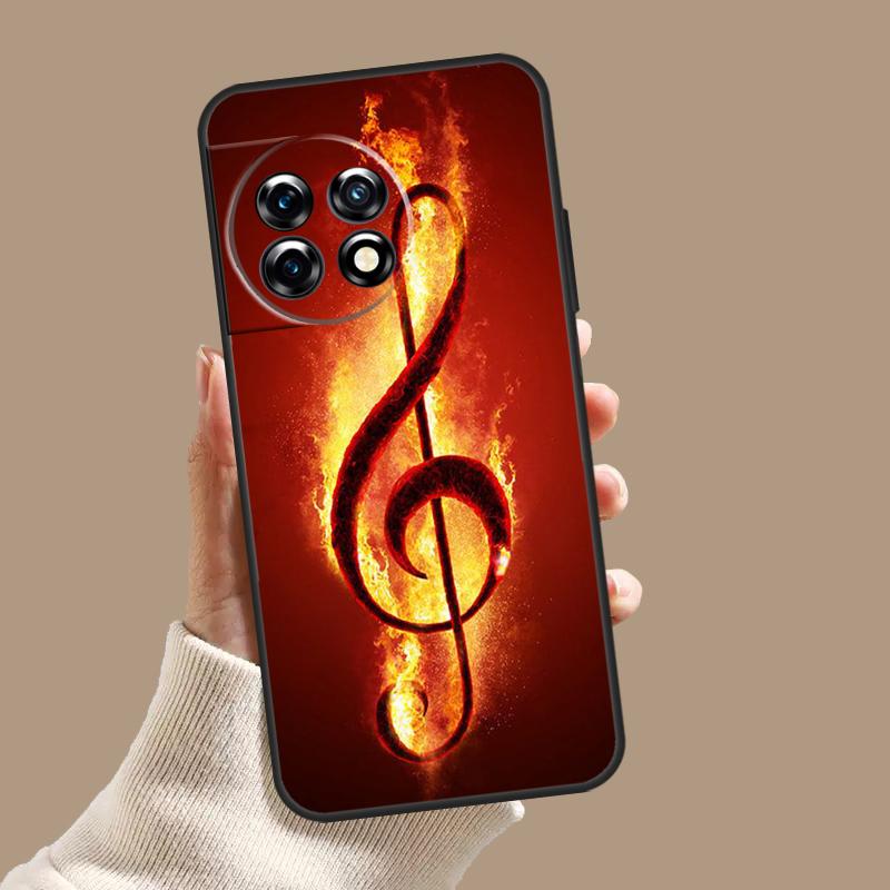 Чехол-футляр с нотным знаком скрипичного ключа для OnePlus Nord 5 CE 3 4 Lite N20 N30 OnePlus 15 13 12 11 8 9 10 Pro 10T 13T 13R