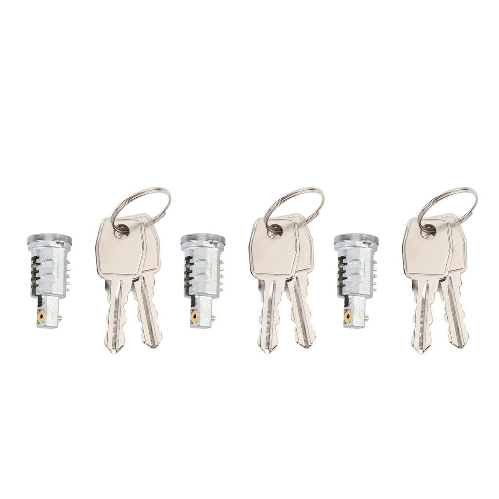 Комплект личинок замка двери MTC6504 металлический прочный комплект личинок замка передней двери с ключами для Defende