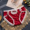 Vintage Women Lace Panties Sexy Summer Thin Cotton Antibacterial Cotton  Breathable Low Waist Underpants Korean Girls Loli Briefs