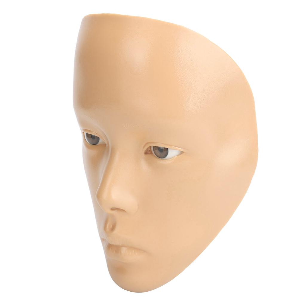 Практика макияжа лица с пластиковой подставкой 5D силиконовая полнолицевая доска для практики макияжа многоразовая