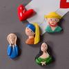World Famous Painting Refrigerator Magnet Home Office Kitchen Locker Fridge Resin 3D