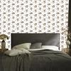 Dog Wallpaper White, Light Gray, Beige, and Gold for Living Room and Bedroom 50x1000