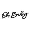 1 Набор Вывеска Oh Baby Деревянная Буква Дом Гостиная Спальня Настенное Украшение Детский Праздник Нейтральный Пол Раскрытие Гендера День Рождения Декор для Фона Вечеринки