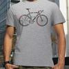 Anatomy of a Bike Alphabet Style Mountain Bike Print T-Shirts Men Summer Breathable Short Sleeves Loose Oversized Tee Unisex