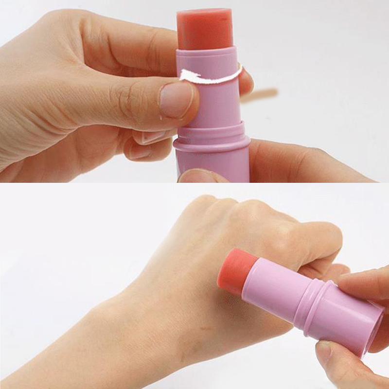 6г Многоцветные цилиндрические твердые дезодоранты в тубах Зеленый контейнер для бальзама для губ Пустой флакон для помады Стик для очищающей маски