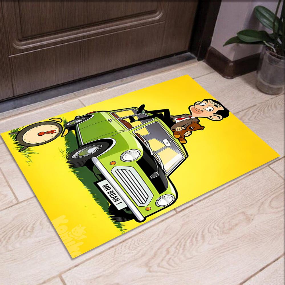 Mr Bean Printed Carpet Rug for Office Chair Living Room Bedroom Kitchen Room Decor Gifts