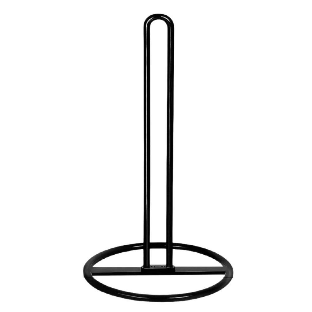 Standing Design Paper Dispenser Matte Black Countertop Stand New Paper Towel Holder Desktop Use