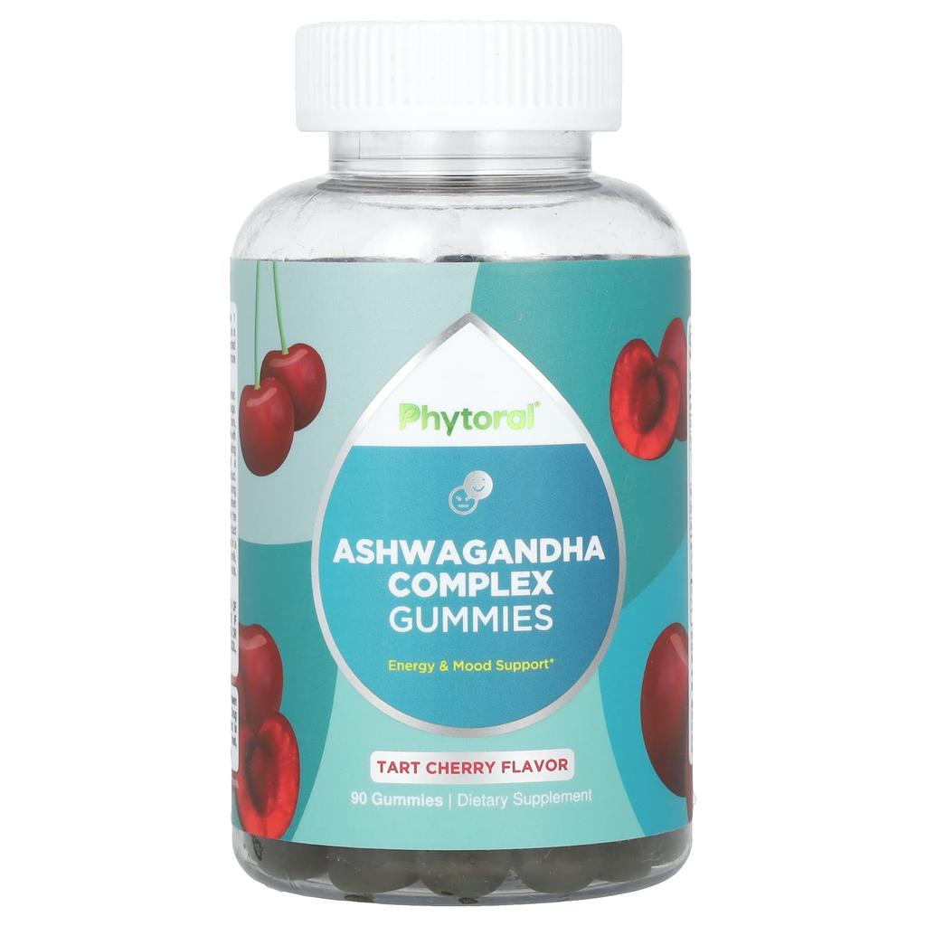 Ashwagandha Complex Gummies, Tart Cherry, 90 Gummies