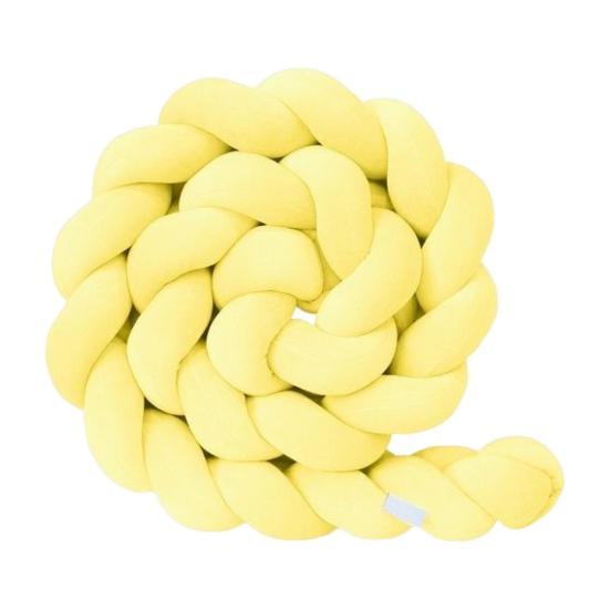 Decorative Cushion All-Around Protecting Sides And Corners of Beds And Sofa Soft PP Cotton Filling Three-Strand Braid Design Crib Braided Accessory