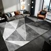 Nordic Black Grey Geometry Carpet for Living Room Home Sofa Area Non-slip Design Rugs Decoration Bedroom Bedside Soft Floor Mat