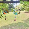 Exquisite Peacocks Hanging Wind Chime Antirust Iron Hanging Pendant  Indoor