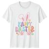 Happy Easter T-Shirt Groovy Bunny Rabbit Holiday Easter Gift