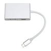 4 в 1 USB C Hub Type C на USB 3.1 HD Мультимедийный Интерфейс DVI VGA Адаптер Многопортовая Зарядка