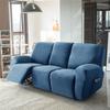 1 2 3 Seater Velvet Recliner Chair Cover Elastic Split All-inclusive Sofa Covers for Living Room Lounge Armchair Slipcovers Home