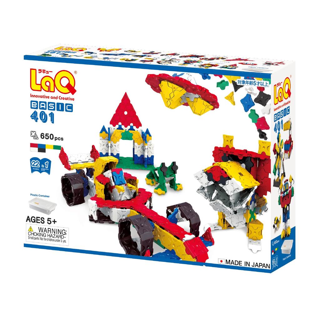 Yoshiritsu LaQ Basic 401 Plastic Container L009630 Ver. (650pcs) [New Specifications]