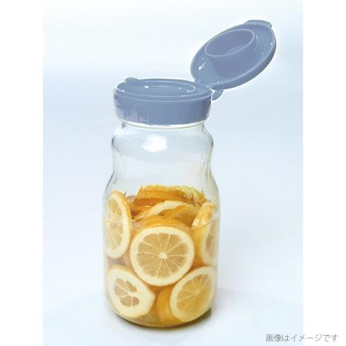 Toyo Sasaki Glass Fruit Syrup Bottle, Beige, 930ml, Made in Japan, Good Design Award Winning, Glass Storage Bottle, Plum Wine Bottle, Fruit Wine, Pick