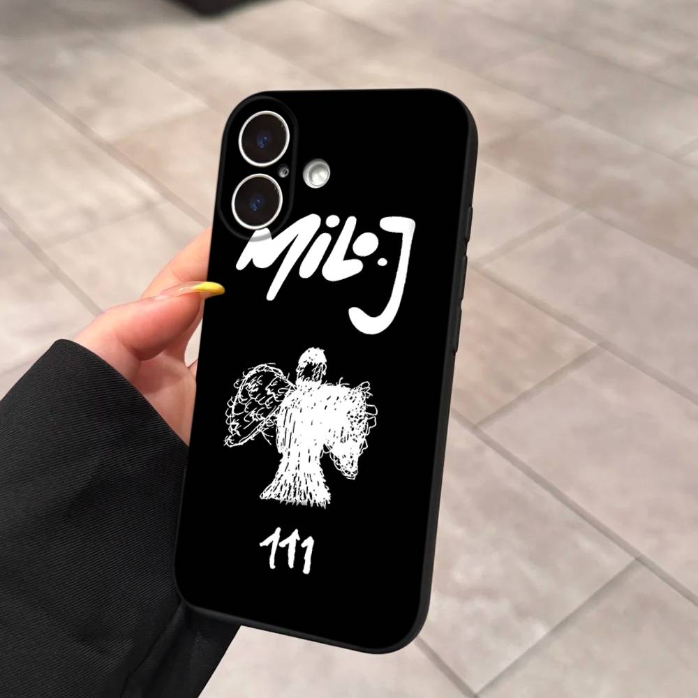 Чехол для телефона Singer M-Milo J для iPhone 17 Air 16 15 14 Plus 13 12 Mini 11 Pro Max Черный