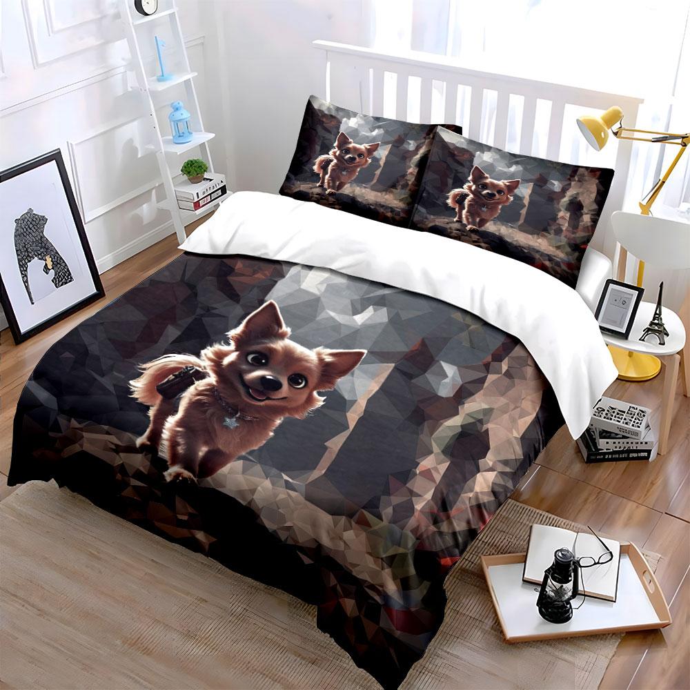 Bright-eyed puppy charm! Bedding sets Duvet covers Pillowcases(1* Duvet Cover 2* Pillowcases without duvet insert)