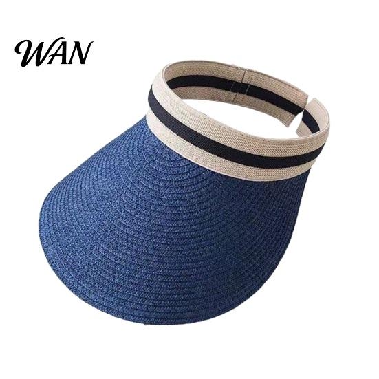 Straw Sun Hat Summer Foldable Hat, Breathable Braided Portable UV Protection for Beach Travel Hiking Headwear