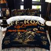 Motorcycle Rider Bed Duvet Cover  Set Queen Calico Twin Size Comforter Cover Bedding Set Single King Soft Polyester Quilt Cover