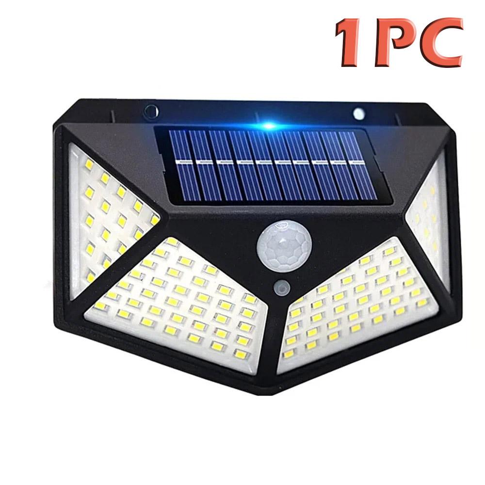 Уличный настенный светильник на солнечных батареях 100 светодиодов беспроводной датчик движения на солнечных батареях охранные светильники P65 водонепроницаемый 3 режима для сада, патио, двора, крыльца