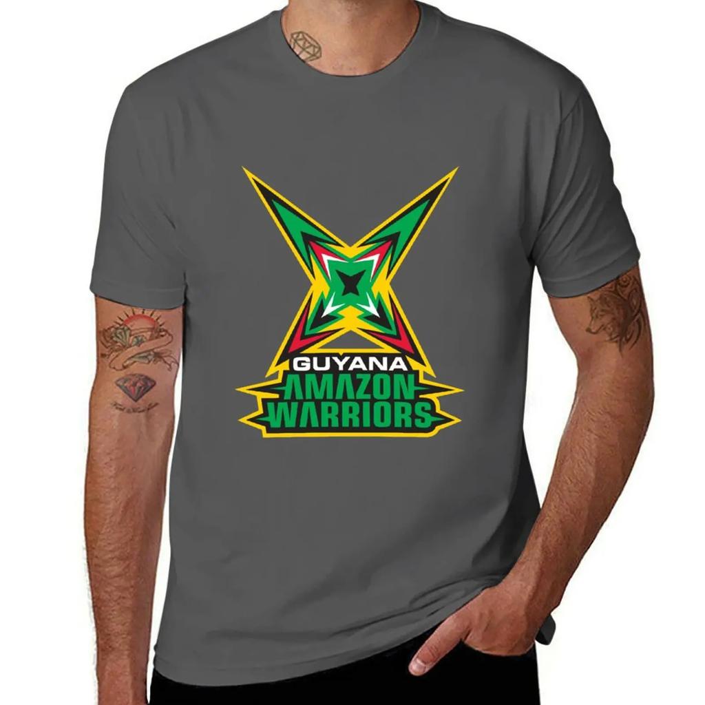 Футболка Guyana Amazon Warriors черные однотонные футболки аниме милые топы рубашки футболка с принтом мужские