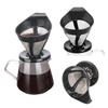Pour Over Coffee Dripper Pour Over Coffee Filter Stainless Steel Reusable Coffee Filters Mesh Coffee Strainer Cup Stand