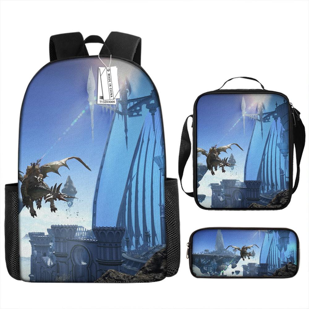 Рюкзак Ffxiv, модный рюкзак через плечо, европейский и американский ретро школьный рюкзак, рюкзак для четвероклассника, студенческий рюкзак