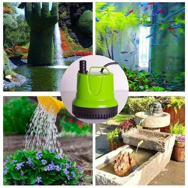 Новый погружной насос для фонтана, фильтр для рыбного пруда, аквариума, фонтан, ультра тихий водонепроницаемый водяной насос с шнуром питания, вилка США/ЕС