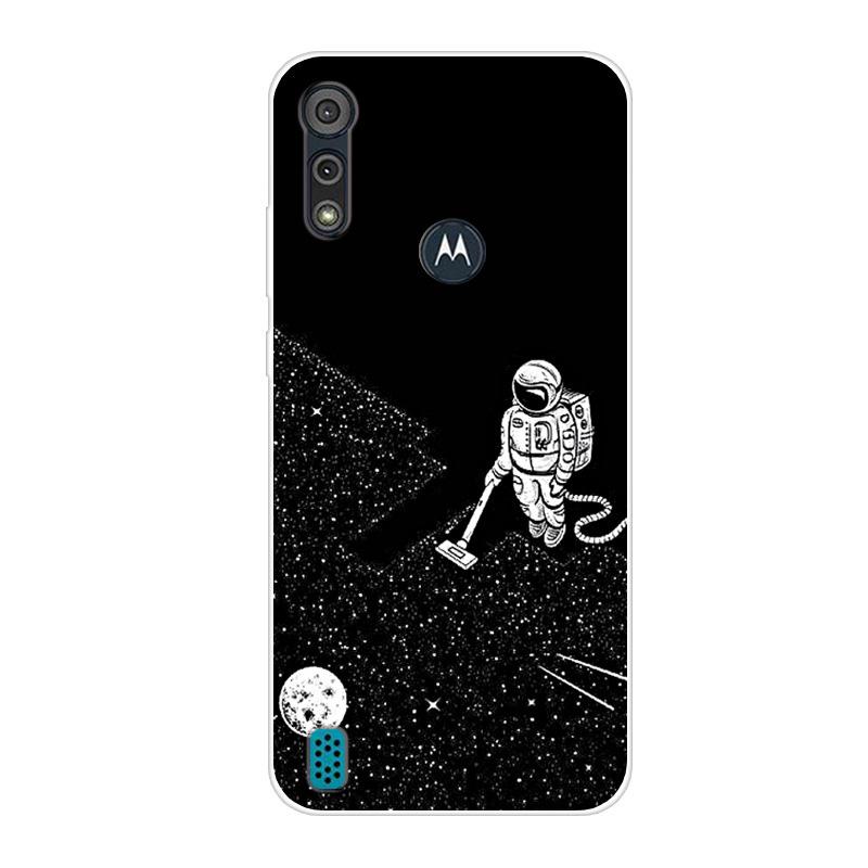 For Motorola Moto E6S 2020 Case Shockproof Soft Silicone TPU Back Cover For Moto E6S 2020 E6i Phone Cases E 6S Case Cute Cartoon