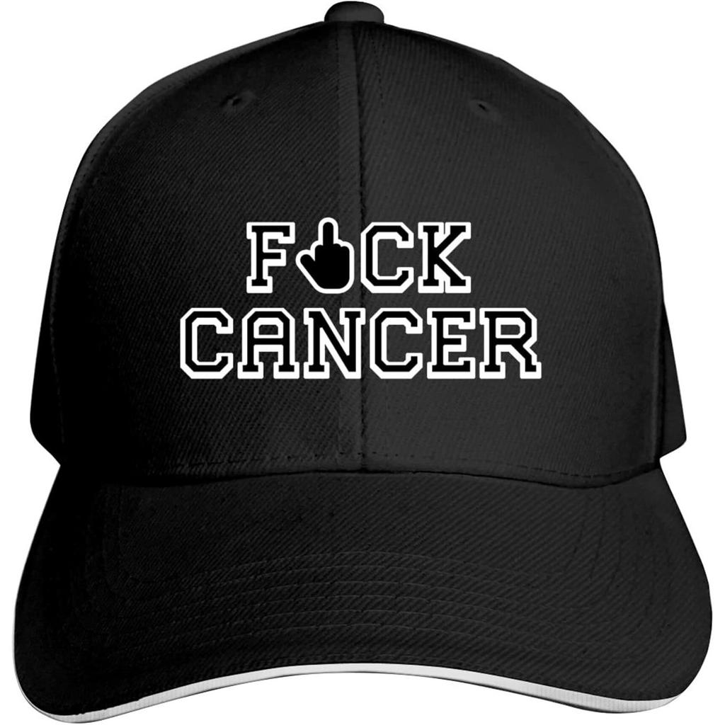 Adult Baseball Caps Fuck Cancer Custom Adjustable Sandwich Cap Casquette Hats