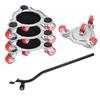 4-Wheel Steel Furniture Mover Heavy Object Moving Universal Wheel Bracket Multifu Moving Tool Warehouse Heavy Object Mover
