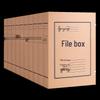 Deli A4 Kraft Paper File Archiving Box