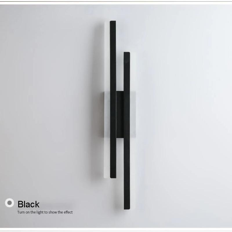 Светодиодный настенный светильник Wire Modern Minimalist Wall Lamp Iron Acrylic Спальня Гостиная Коридор Лестница Бра Скандинавский стиль