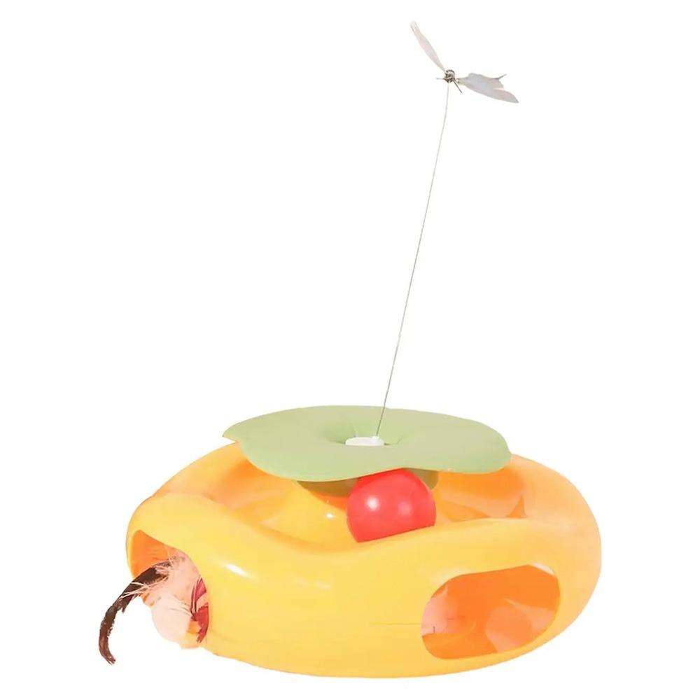 Built-in Feather Electric Cat Rotating Toy Creative Smart Pet Turntable Toy  Pet Supplies