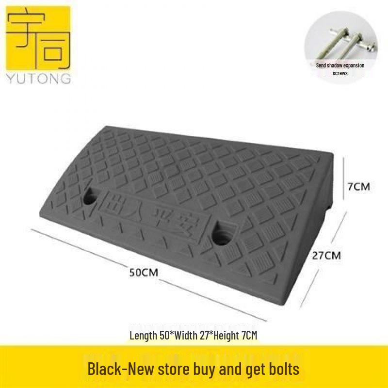 Треугольная пластиковая автомобильная аппарель для порога и подушка-лежачий полицейский