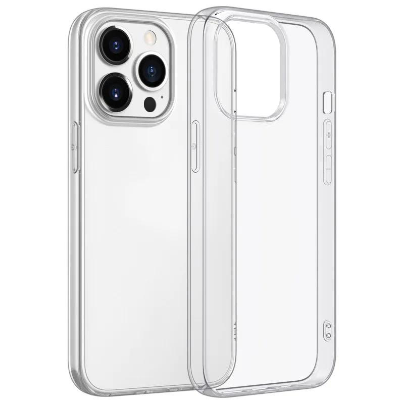 Silicone Ultra Thin Soft Case For For Iphone 15 14 13 12 Mini 11 Pro XS Max X XR SE2 SE 3 8 Plus Clear Transparent Back Cover Slim 7